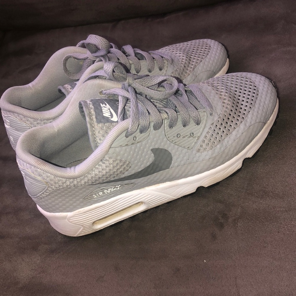 Gray Nike Air Maxes